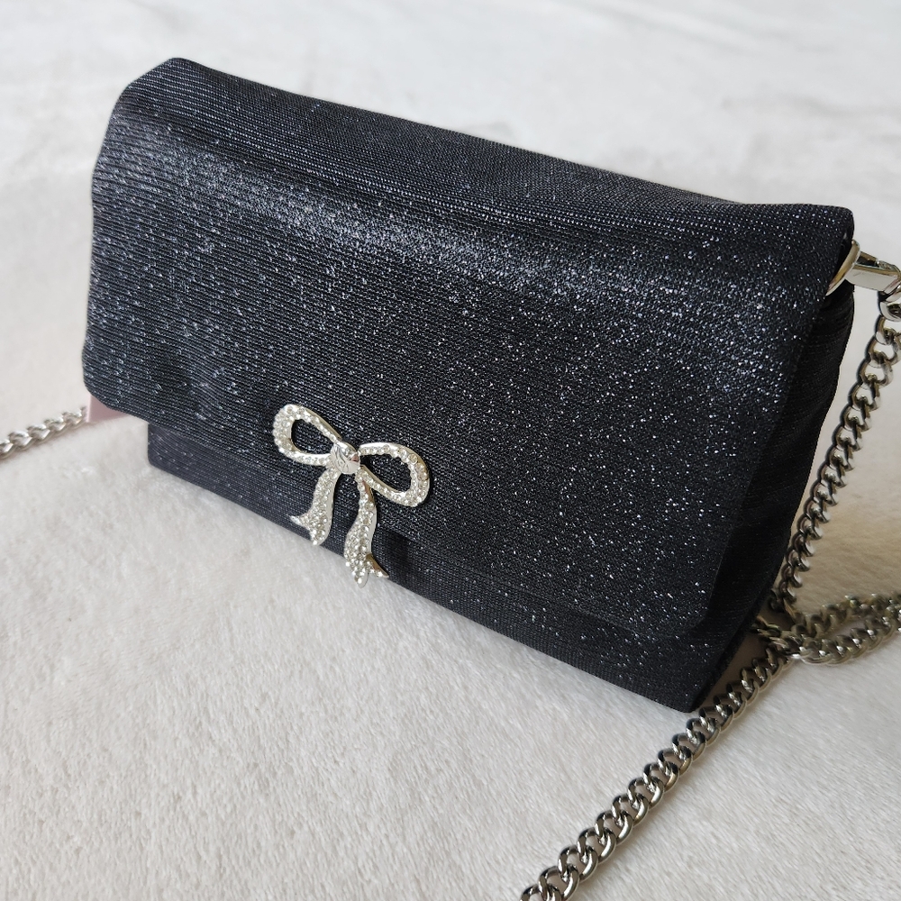 NEW! Victoria's Secret Sparkle Bow Crossbody - Picture 3 of 13